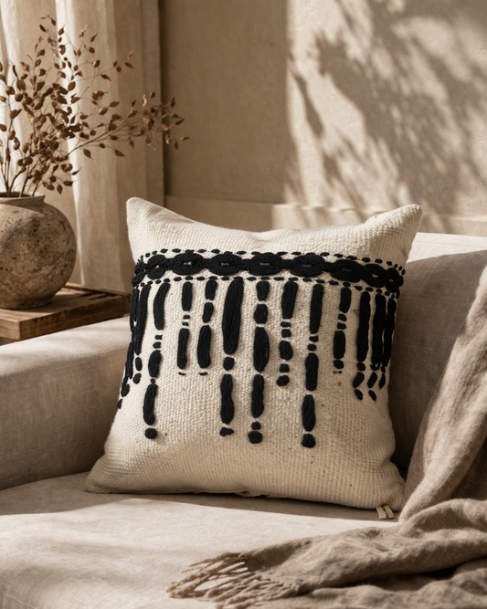 B&W Kilim Cushion