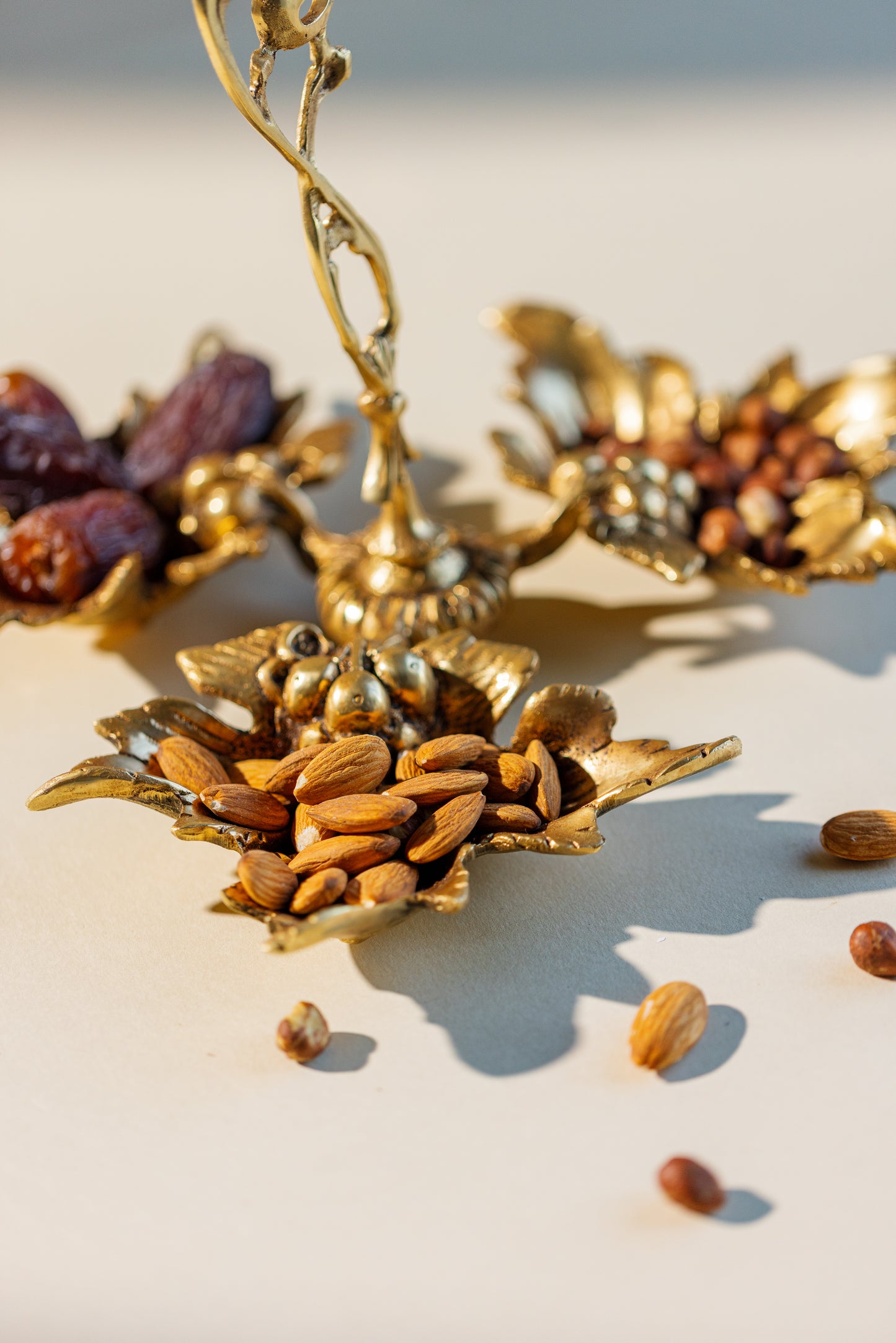 Layali Brass Nuts Holder