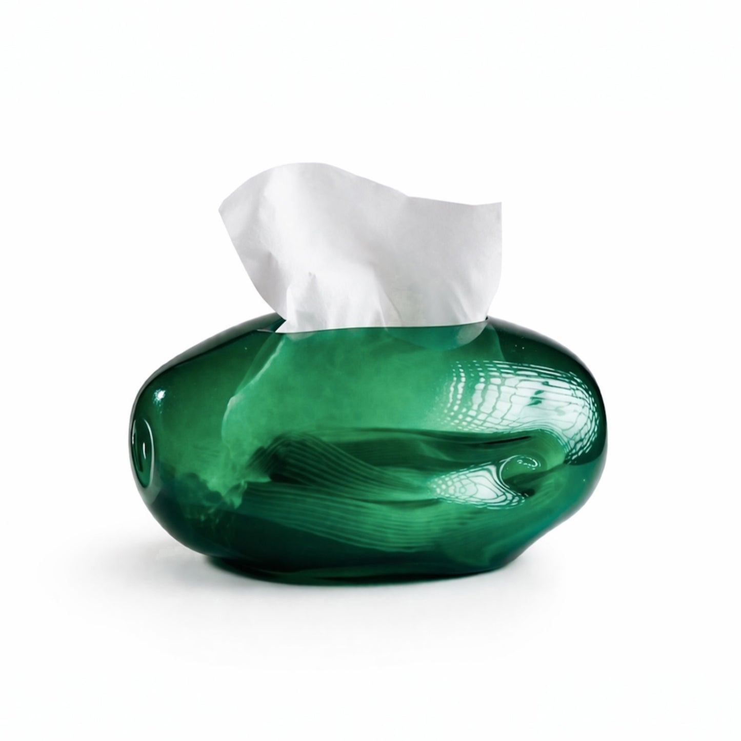 Pebble Glass Tissue Box(colors available)