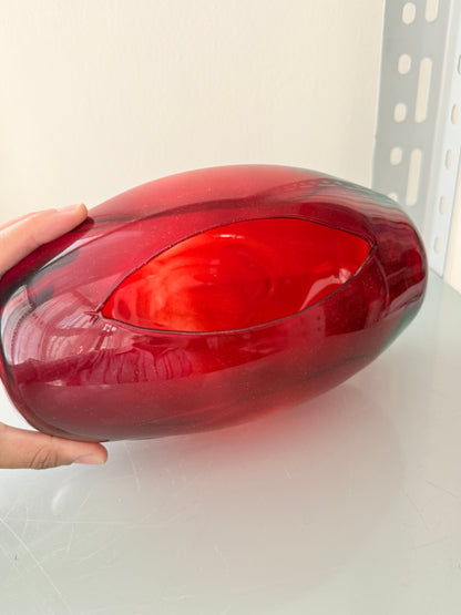 Pebble Glass Tissue Box1(red)-second grade فرز تاني