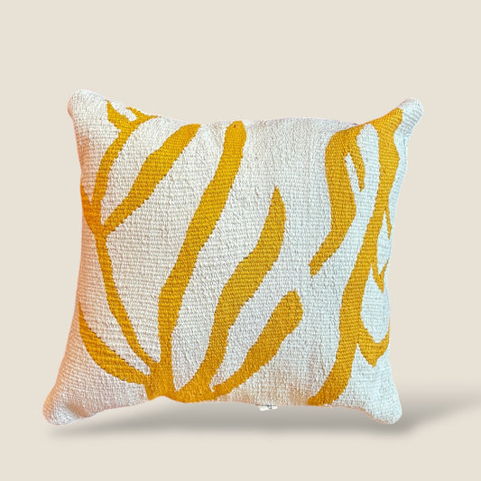 Woven Whimsy kilim cushion