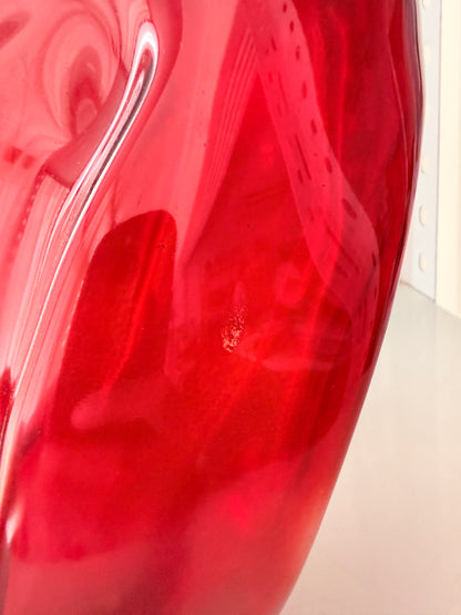 Pebble Glass Tissue Box1(red)-second grade فرز تاني