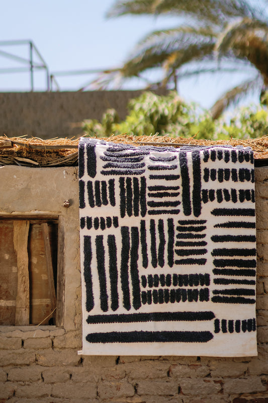Neutral Blaze kilim Rug