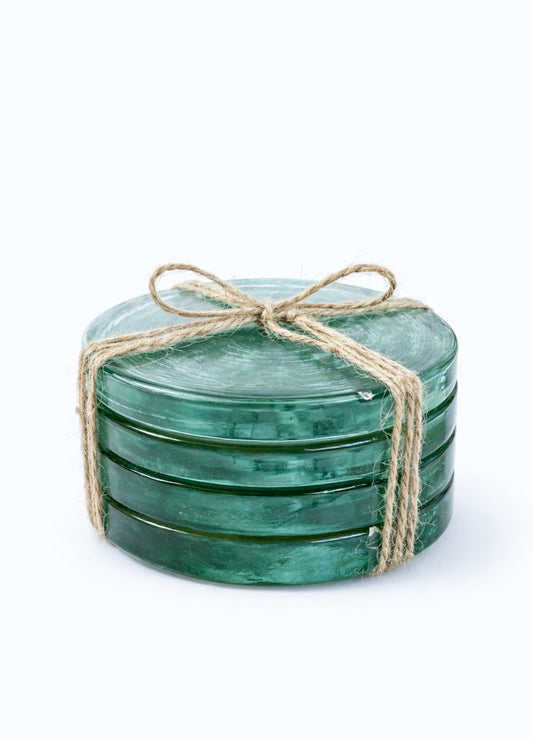Glass Coasters Set