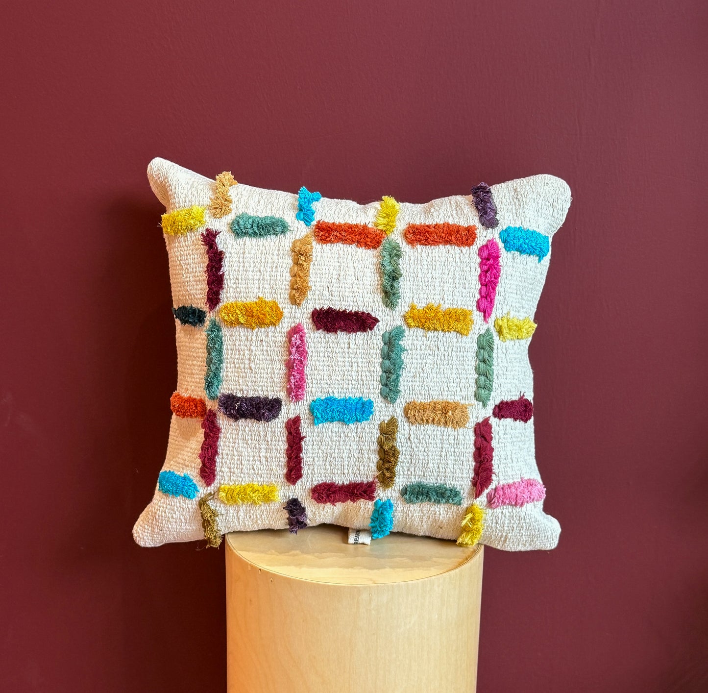 Nomad Pop kilim cushion