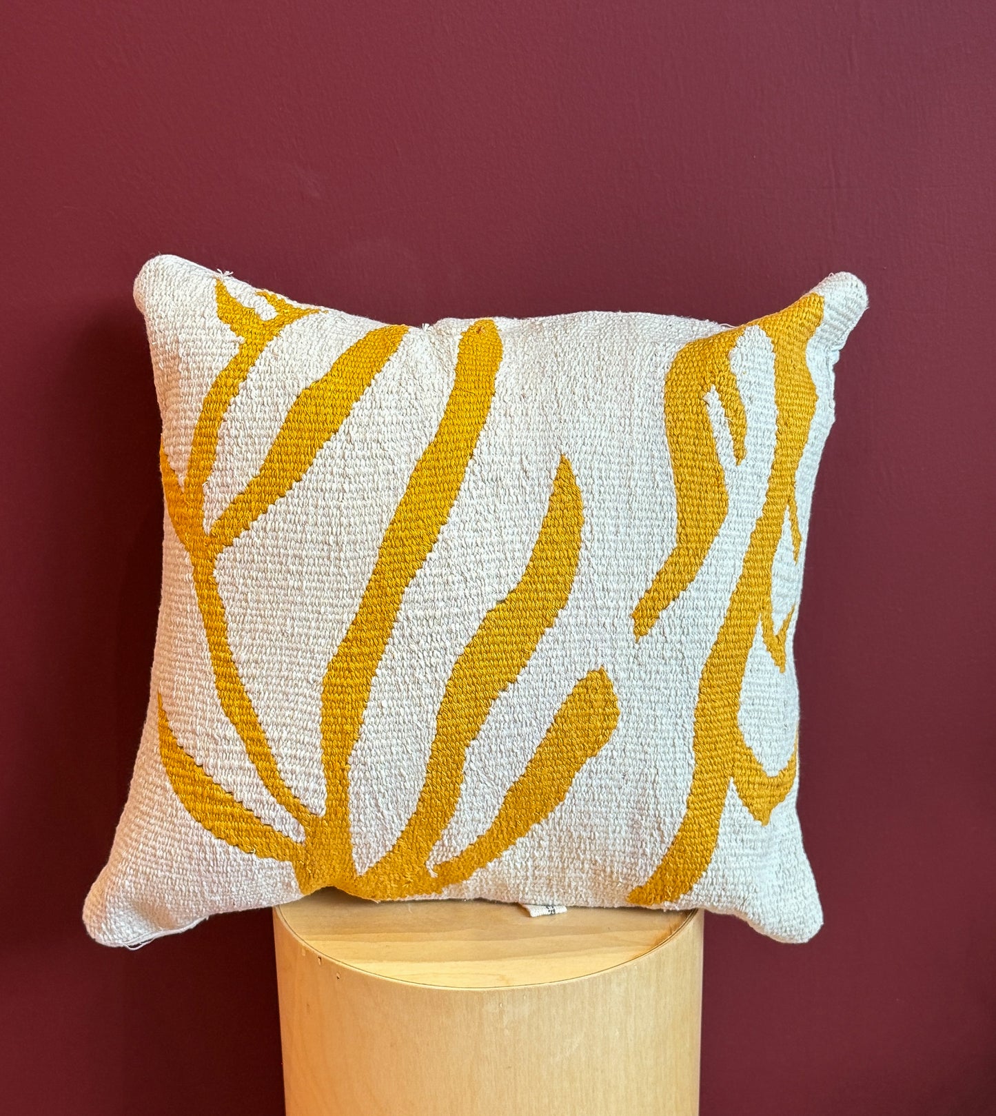 Woven Whimsy kilim cushion