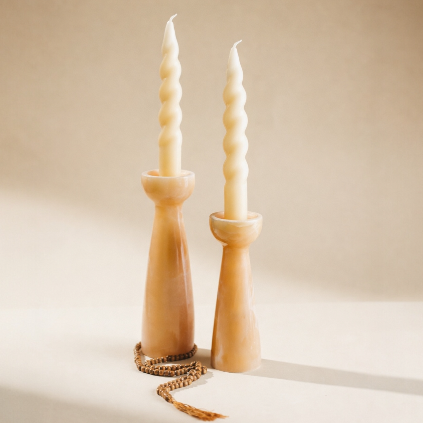 Layali Alabaster Candleholders