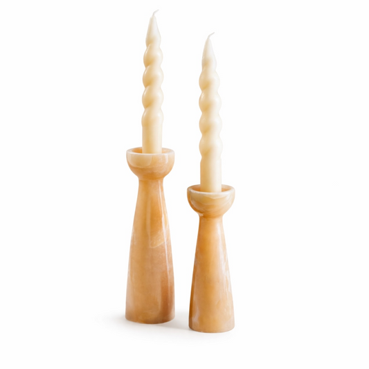 Layali Alabaster Candleholders