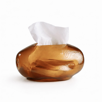 Pebble Glass Tissue Box(colors available)