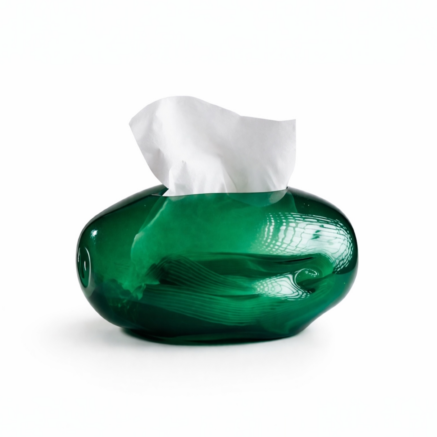 Pebble Glass Tissue Box(colors available)