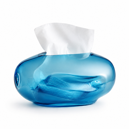 Pebble Glass Tissue Box(colors available)